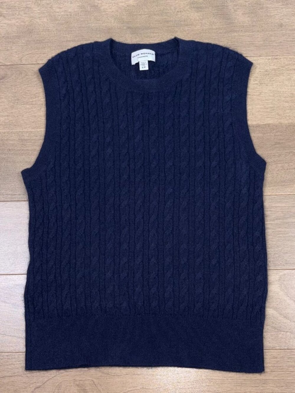 CLUB MONACO women's cashmere sleeveless sweater vest size Small